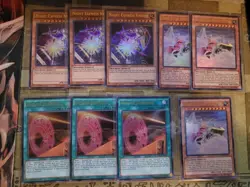 YUGIOH 3X NIGHT EXPRESS KNIGHT + 3X SPECIAL SCHEDULE + 3X SNOW PLOW HUSTLE RUSTL - Image 1