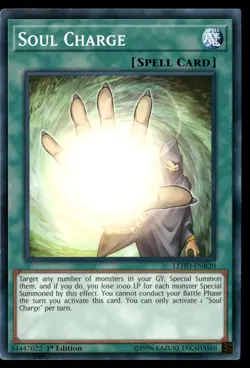 Soul Charge LEHD-ENB20 Common / Short Print Yu-Gi-Oh 1st Edition Near Mint - Image 1