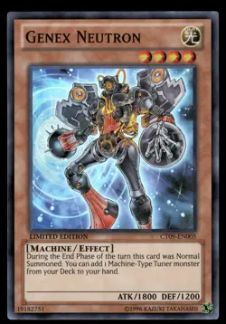 Genex Neutron CT09-EN005 Super Rare 2012 Collectors Tin Yu-Gi-Oh Limited LP - Image 1