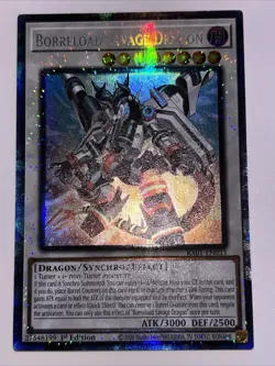 Yugioh! Borreload Savage Dragon - RA01-EN033 - Prismatic Collector's Rare - 1st - Image 1