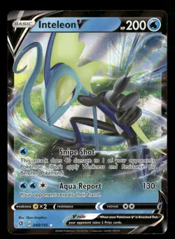 Inteleon V - 049/192 - Ultra Rare - Rebel Clash - Pokemon Card - NM/M - Image 1