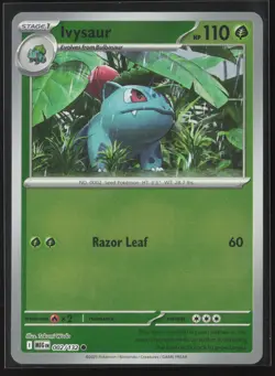 Ivysaur Common ME01: Mega Evolution 002/132 NM Pokemon Card Reverse Holo - Image 1
