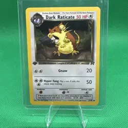 Dark Raticate 51/82 - 1st Edition Team Rocket Vintage Pokemon Card - NM - Image 1