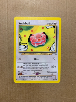 GERMAN Snubbull 55/64 Neo Revelation - Common Pokemon Card - EXCELLENT - Image 1