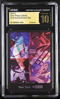CGC 10 Pristine - DON!! Card Four Emperors One Piece 2nd Anniversary Set English - Image 1