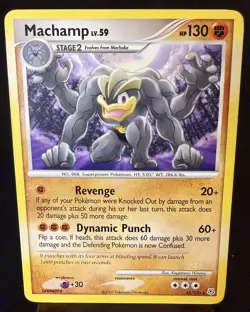 Machamp 31/130 Rare Diamond and Pearl HP Pokemon Card - Image 1