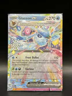 Sealed Holiday Stamp Glaceon ex 026/131 - Pokemon Prismatic Evolutions Card - NM - Image 1