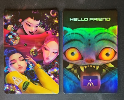 McDonald’s KPOP Demon Hunters HUNTR/X Meal Card Holo All 3 Girls + Bonus - Image 1