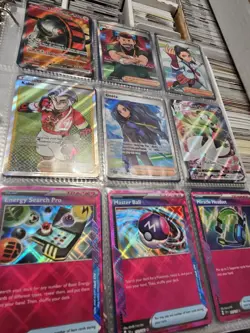 Pokemon Card Lot Binder V/Full Art/Ex/IR Hits 175 Cards NM Full Art - Image 2