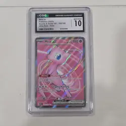 Mew ex 193/165 Scarlet & Violet 151 Ultra Rare Holo CGC 10 180 HP Card - Image 1