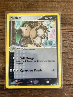 Nuzleaf 39/100, Spoink 62/100 -Reverse Holo EX Crystal Guardians Stamp - 2 Cards - Image 3