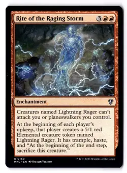 Rite of The Raging Storm NM* Commander: Murders Karlov Manor 0159 -UnltdCards - Image 1
