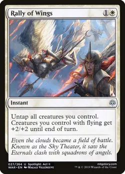 MTG RALLY OF WINGS 027 - WAR OF THE SPARK - WHITE INSTANT - Image 1