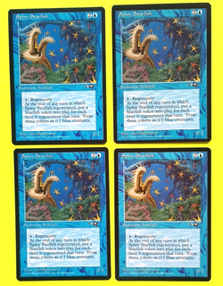 Magic the Gathering MTG Alliances SPINY STARFISH X 4 LP/EX U 1996! - Image 1