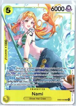 Nami EB03-053 Extra Booster: One Piece Heroines Edition - SR NM Foil - Image 1