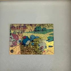 Squirtle Marill Holo Pokemon Vintage Pocket Monsters Vending Prism Sticker 298 - Image 1