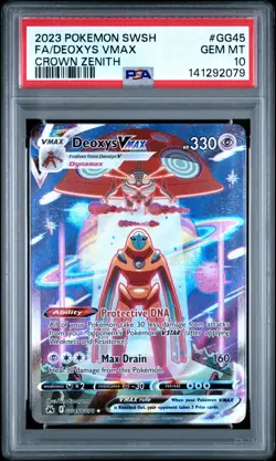 2023 Pokemon Sword And Shield Crown Zenith #GG45 Fa/Deoxys Vmax PSA 10 - Image 1