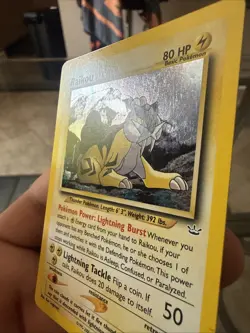 Pokemon TCG Raikou Holo Rare Vintage Neo Revelation Card 13/64 Unlimited Nm - Image 4
