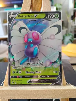 Butterfree V 001/189 Darkness Ablaze LP Pokemon Tcg - Image 1