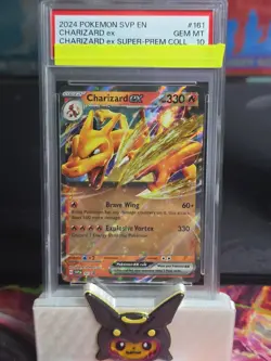 2024 POKEMON CHARIZARD EX 161 BLACK STAR PROMO Super Premium Collection PSA 10 - Image 1