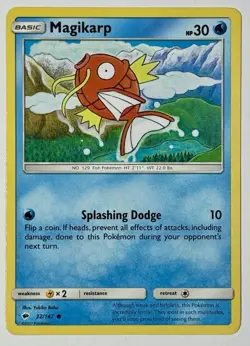 Pokemon TCG - Magikarp - 032/147 - 2017 - Burning Shadows En C - Image 1