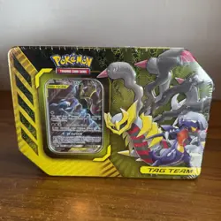 Power Partnerships Garchomp & Giratina GX Tag Team Tin Sealed Pokemon 2019 New - Image 1