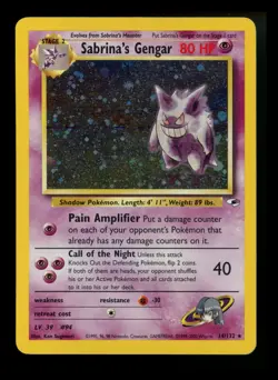 #2 Sabrina's Gengar 14/132 Gym Heroes 2000 Holo Rare WOTC Pokemon - Image 1
