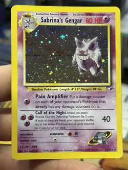 #2 Sabrina's Gengar 14/132 Gym Heroes 2000 Holo Rare WOTC Pokemon - Image 5