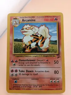 Pokemon TCG Arcanine Base Set 2 33/130 Regular Unlimited Uncommon - Image 1