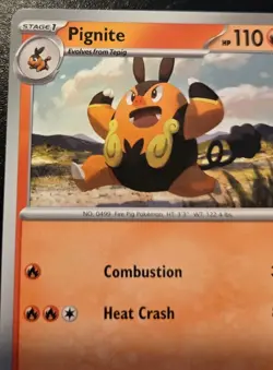Pignite 012/086 Common Scarlet & Violet: White Flare Pokemon TCG - Image 2