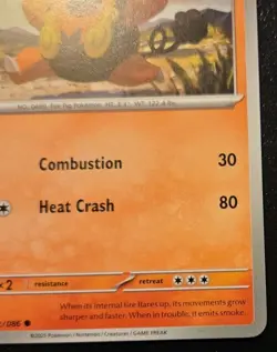 Pignite 012/086 Common Scarlet & Violet: White Flare Pokemon TCG - Image 5
