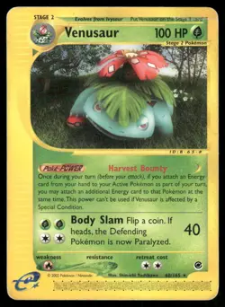 2002 Pokemon Venusaur Rare Expedition Base Set 68/165 DMG - Image 1