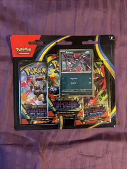 Pokemon TCG: Phantasmal Flames Sneasel 3-Pack Blister Box Set - Image 1