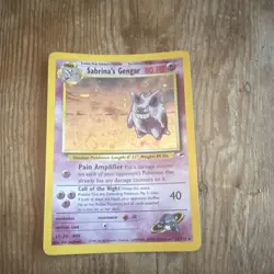 Pokemon Sabrina's Gengar Gym Challenge Holo Rare 14/132 80 HP English Unlimited - Image 1