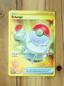 Carte Pokemon Echange GOLD 206/165 - MEW EV3.5 151 FR NEUVE - Image 1