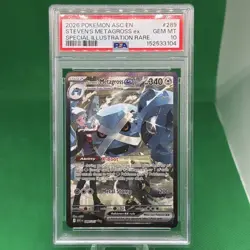 2026 POKEMON ASC SPECIAL ILLUSTRATION RARE #289 STEVEN'S METAGROSS EX PSA 10 - Image 1
