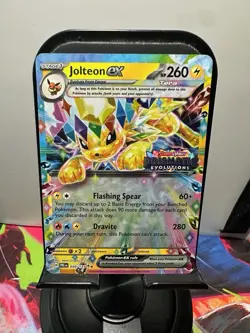 Jolteon ex Pokemon Prismatic Evolutions Stamped 030/131 Surprise Box Promo - Image 1