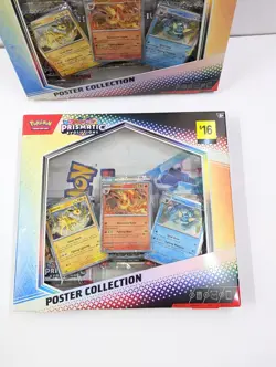 2x Lot Pokemon TCG S & V Prismatic Evolutions Poster Collection Factory Sealed. - Image 2