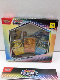 2x Lot Pokemon TCG S & V Prismatic Evolutions Poster Collection Factory Sealed. - Image 4