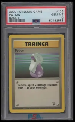 2000 Pokemon Base Set 2 Potion 122/130 PSA 10 GEM MINT - Image 1