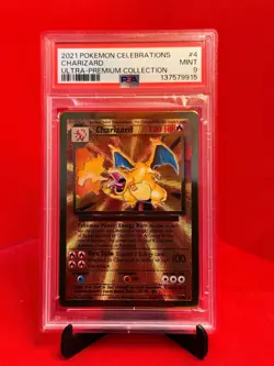Pokemon 2021 Charizard #4 Ultra Premium Collection Celebrations PSA 9 - Image 1