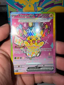 Pikachu EX SIR 277/217 Ascended Heroes English Pokemon Card - NM/M Pack Fresh - Image 2