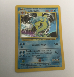 POKEMON GYARADOS 6/102 HOLO BASE SET 1999 WIZARDS HP - Image 1