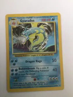 POKEMON GYARADOS 6/102 HOLO BASE SET 1999 WIZARDS HP - Image 2