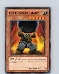 Yu-Gi-Oh TCG Earthquake Giant DREV-EN001 1st Edition Regular Common Card NM - Image 1