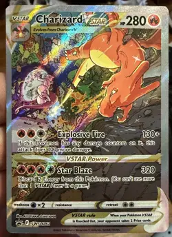 Pokemon TCG Charizard VSTAR SWSH262 Holo Black Star Promo Card NM/M - Image 1