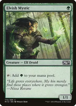 Elvish Mystic Magic 2015 / M15 NM Green Common MAGIC GATHERING CARD ABUGames - Image 1
