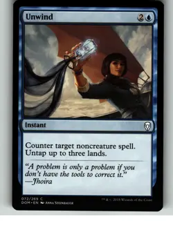 Unwind 72 Common Dominaria Magic: The Gathering Lightly Played - Image 1