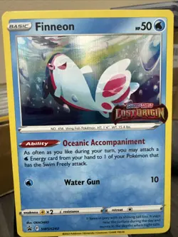 Finneon SWSH240 Sword & Shield Prerelease Black Star Promo Holo Pokemon Card NM - Image 1