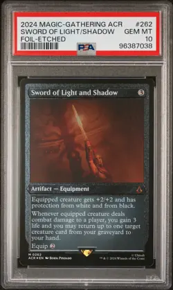 Sword of Light and Shadow #262 - Etched Foil Mythic - Assassin's Creed - PSA 10 - Image 2
